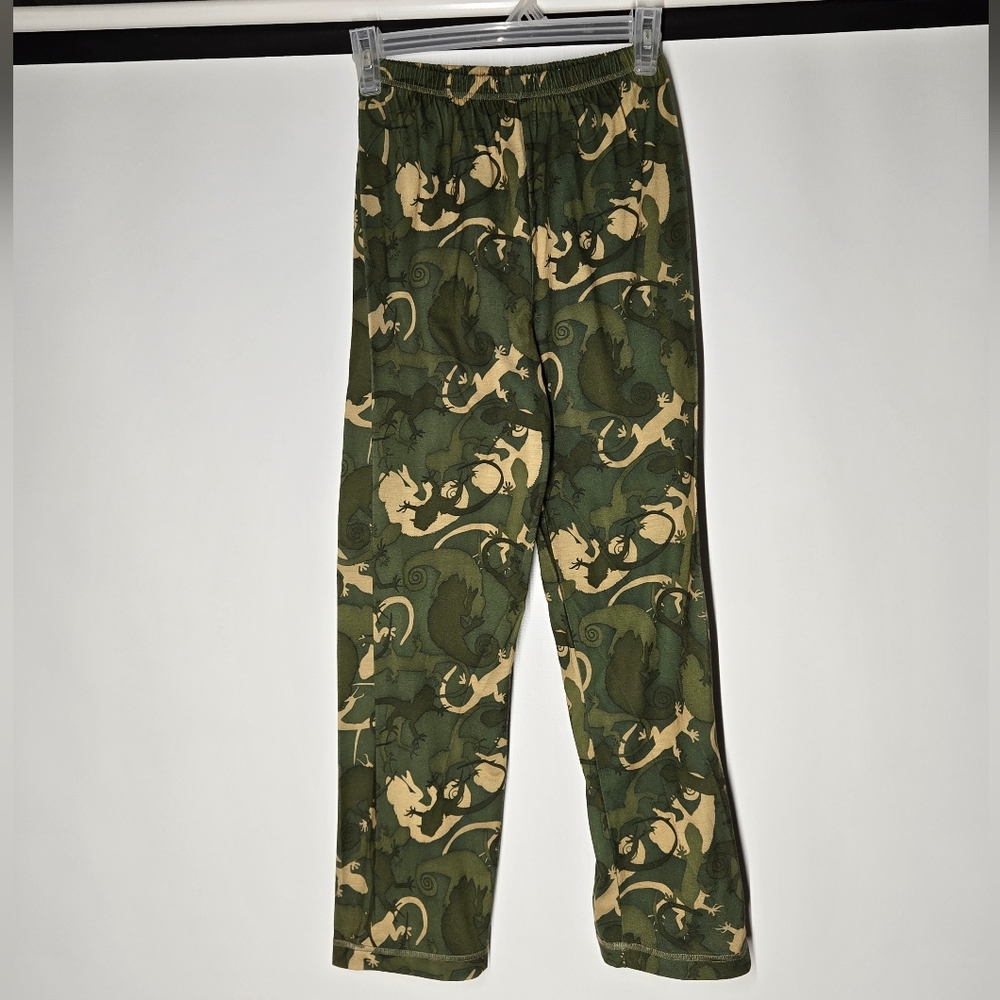 JCPenney Green and Tan Gecko Kids Sweatpants